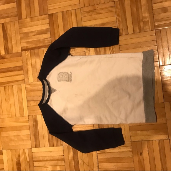 Free whit purchase Kids Raglan Sleeve Shirt - White and Black - Picture 1 of 2